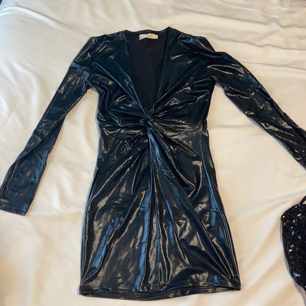 Long sleeve little black dress
